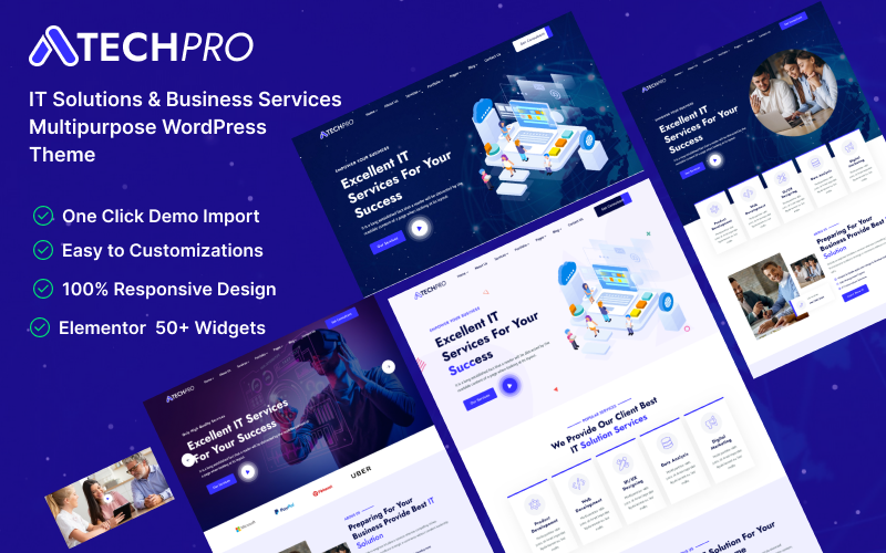 TechPro – IT Solutions & Business Services Multipurpose WordPress Theme